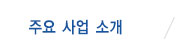 주요사업소개